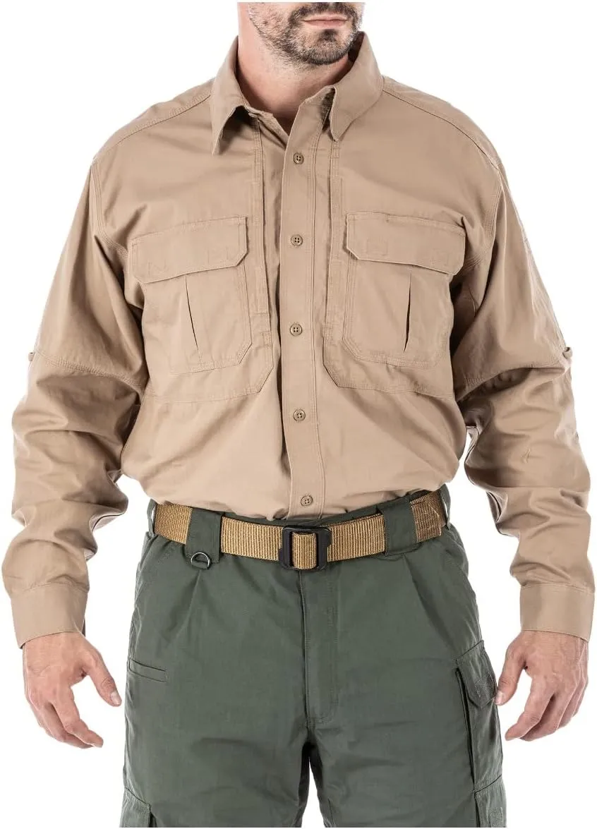 5.11 Tactical Long Sleeve Work Shirt, 100% Cotton Canvas, Style 72157