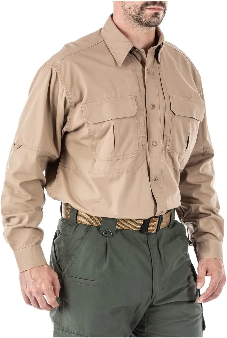 5.11 Tactical Long Sleeve Work Shirt, 100% Cotton Canvas, Style 72157