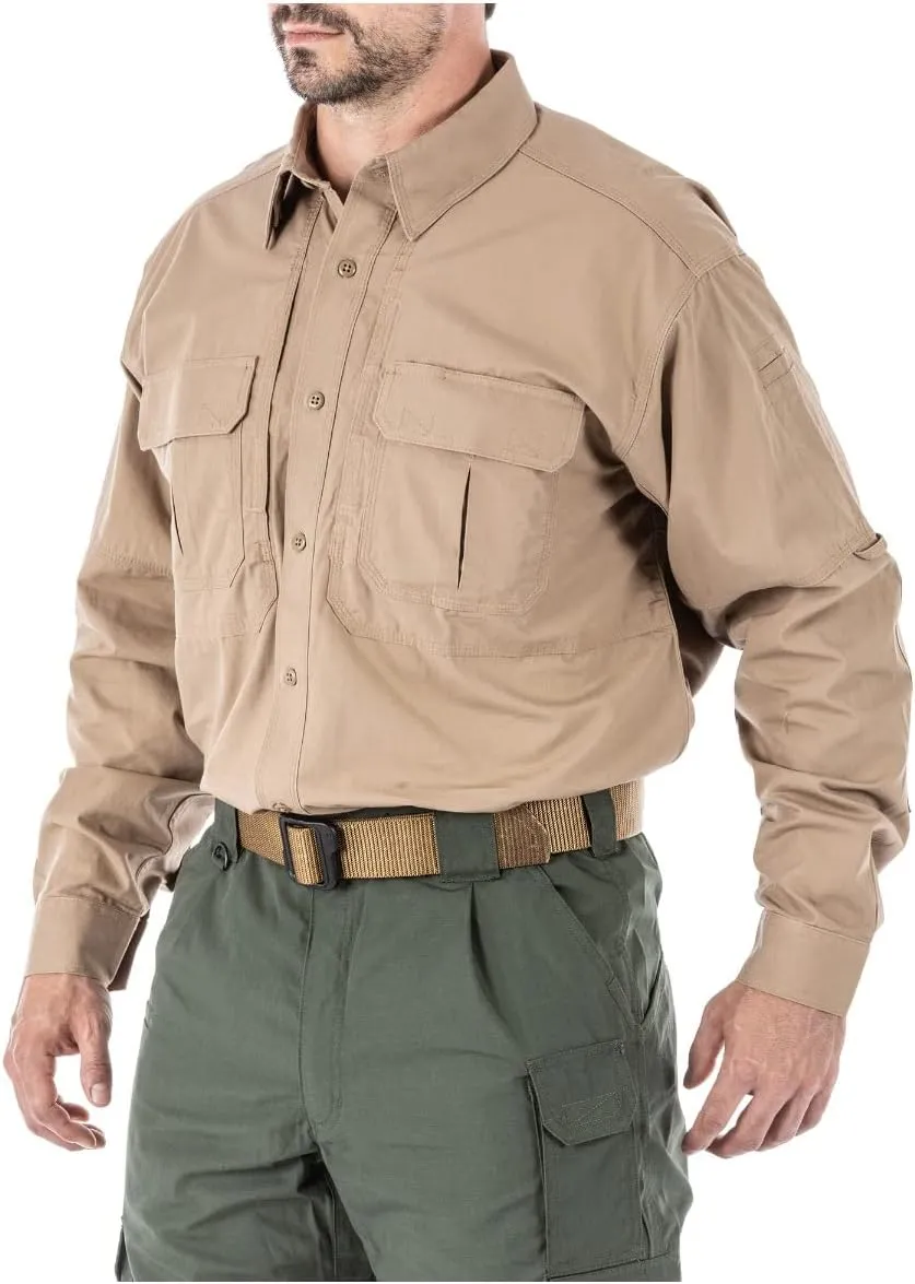 5.11 Tactical Long Sleeve Work Shirt, 100% Cotton Canvas, Style 72157