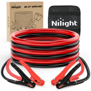 8 Gauge 12 FT Heavy Duty Jumper Cable