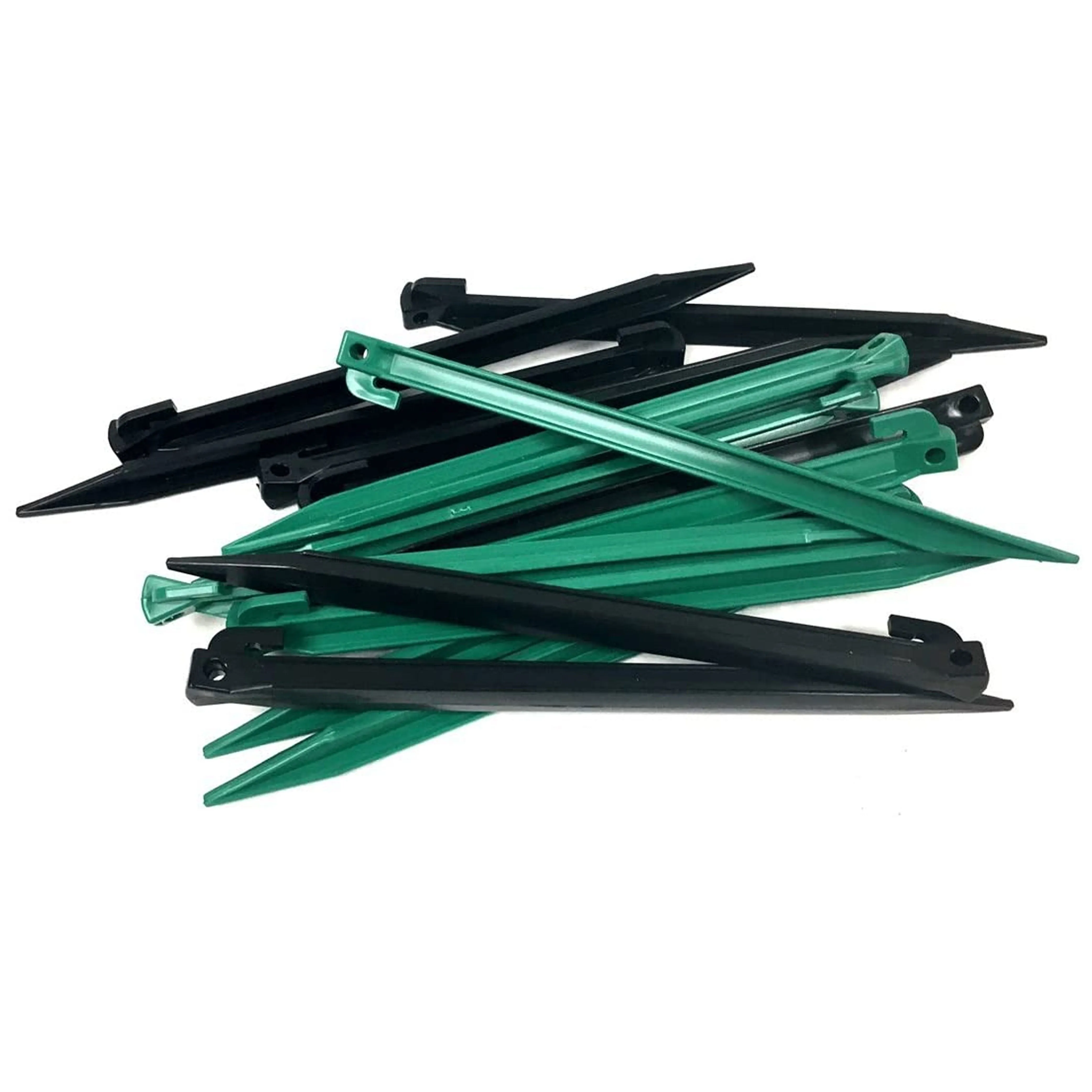8 Pc Camping Tent Stakes Nail Pegs 11.5" Long Heavy Duty Plastic Garden Tarp