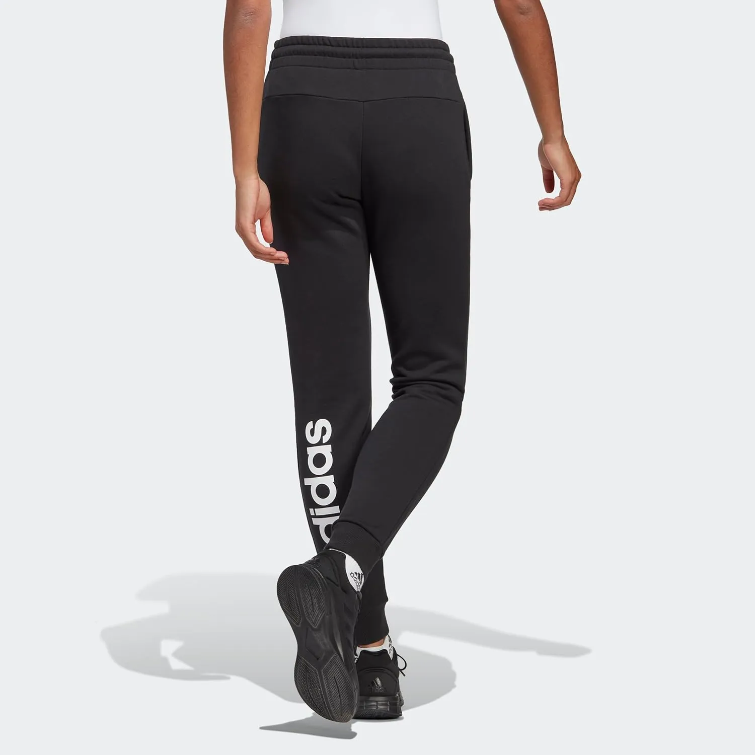 adidas Women's Essentials Linear French Terry Cuffed Pants