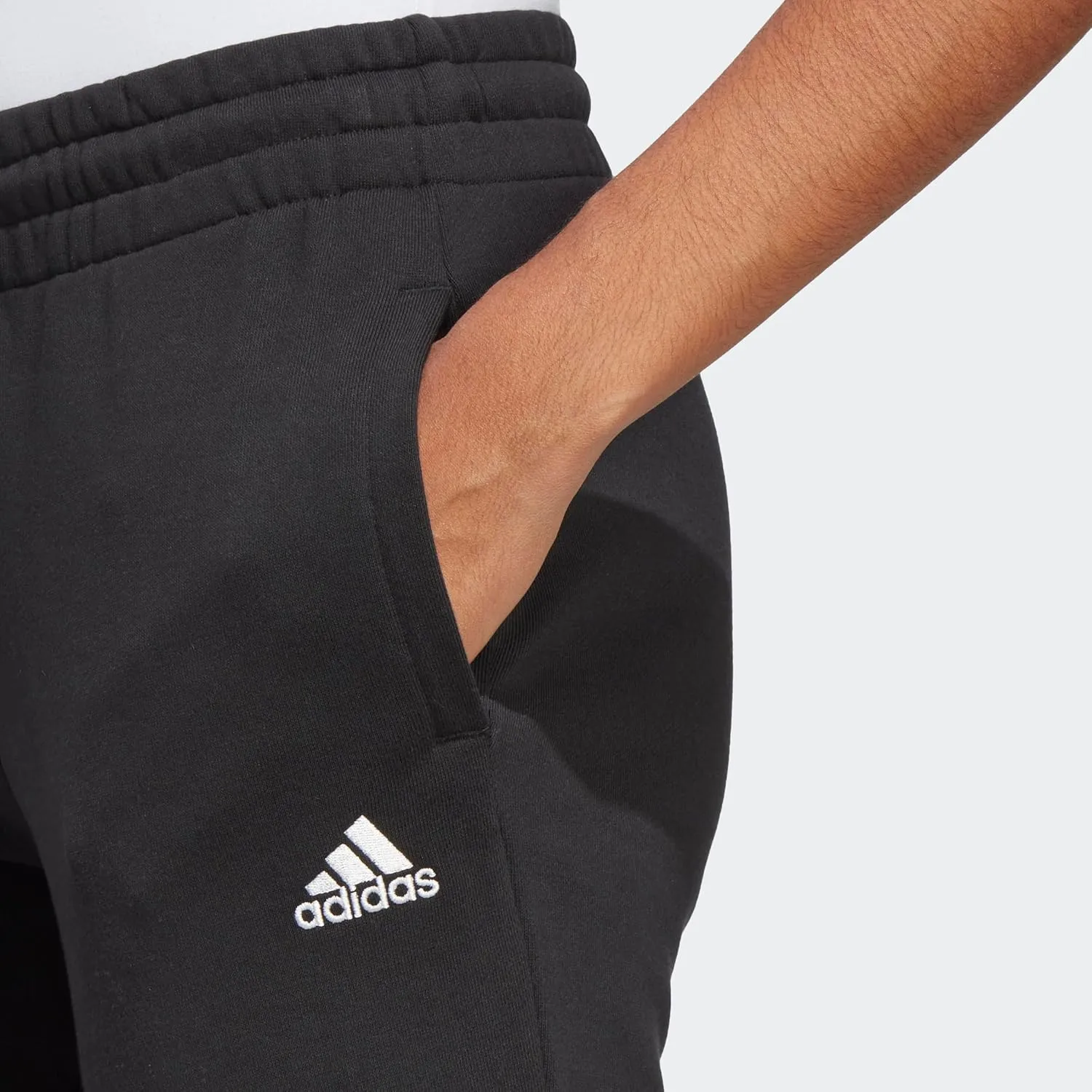 adidas Women's Essentials Linear French Terry Cuffed Pants