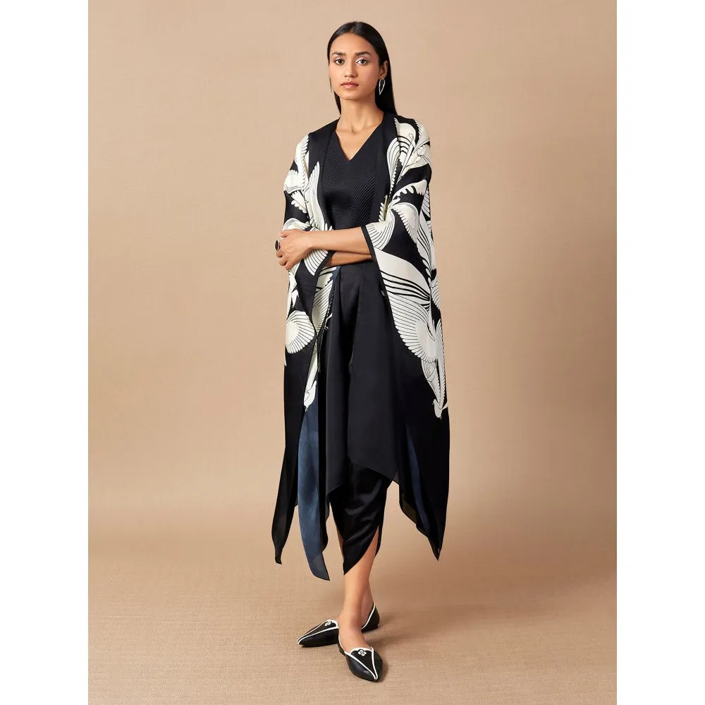 AMPM Black & White Maynah Dhoti (Set of 3)