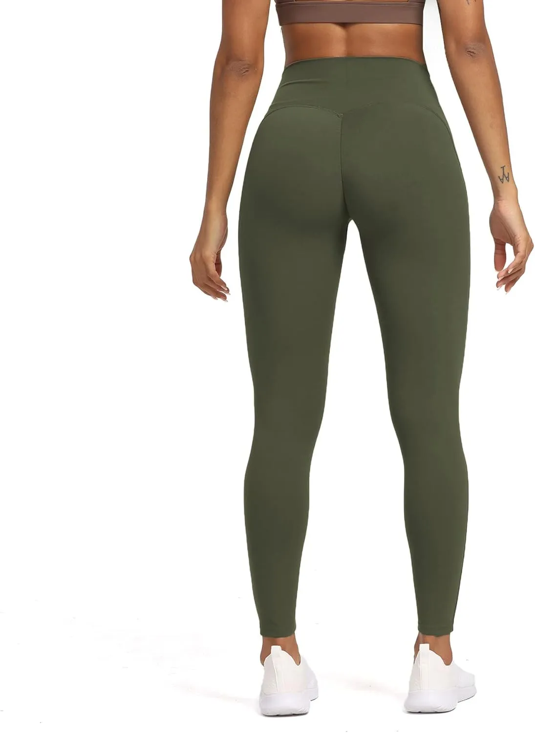 Aoxjox High Waisted Workout Leggings for Women Tummy Control High Rise Scrunch Buttery Soft Scarlett Yoga Pants