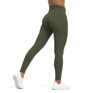 Aoxjox High Waisted Workout Leggings for Women Tummy Control High Rise Scrunch Buttery Soft Scarlett Yoga Pants