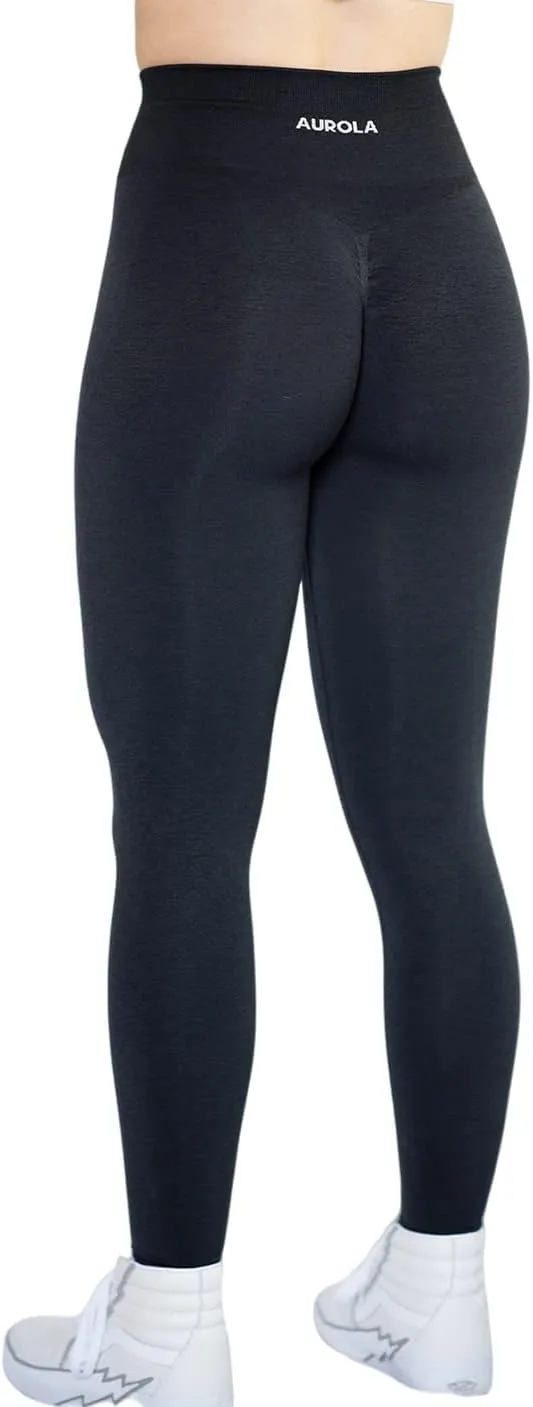 AUROLA Workout Leggings for Women Seamless Scrunch Tights Tummy Control Gym Fitness Girl Sport Active Yoga Pants