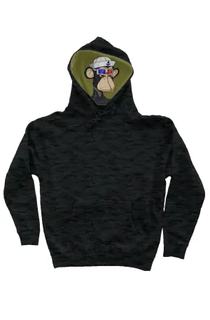 Camo Independent Heavyweight Hoodie feat. BAYC #2783 on liner hoodie