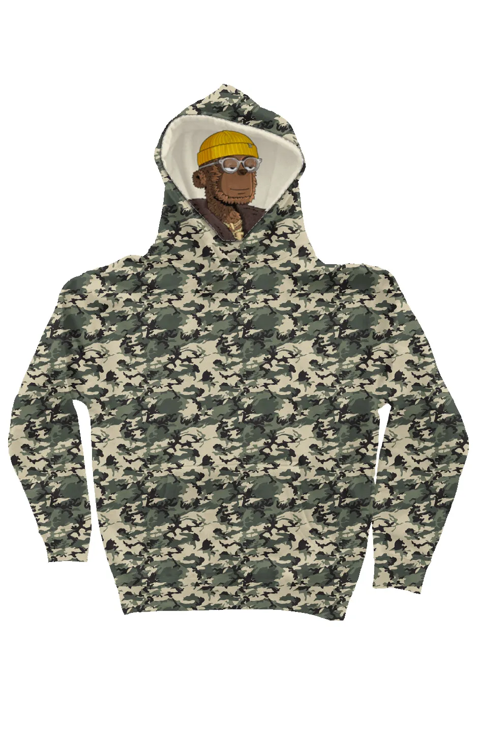 Camo Independent Heavyweight Hoodie feat y00t #526 liner hoodie