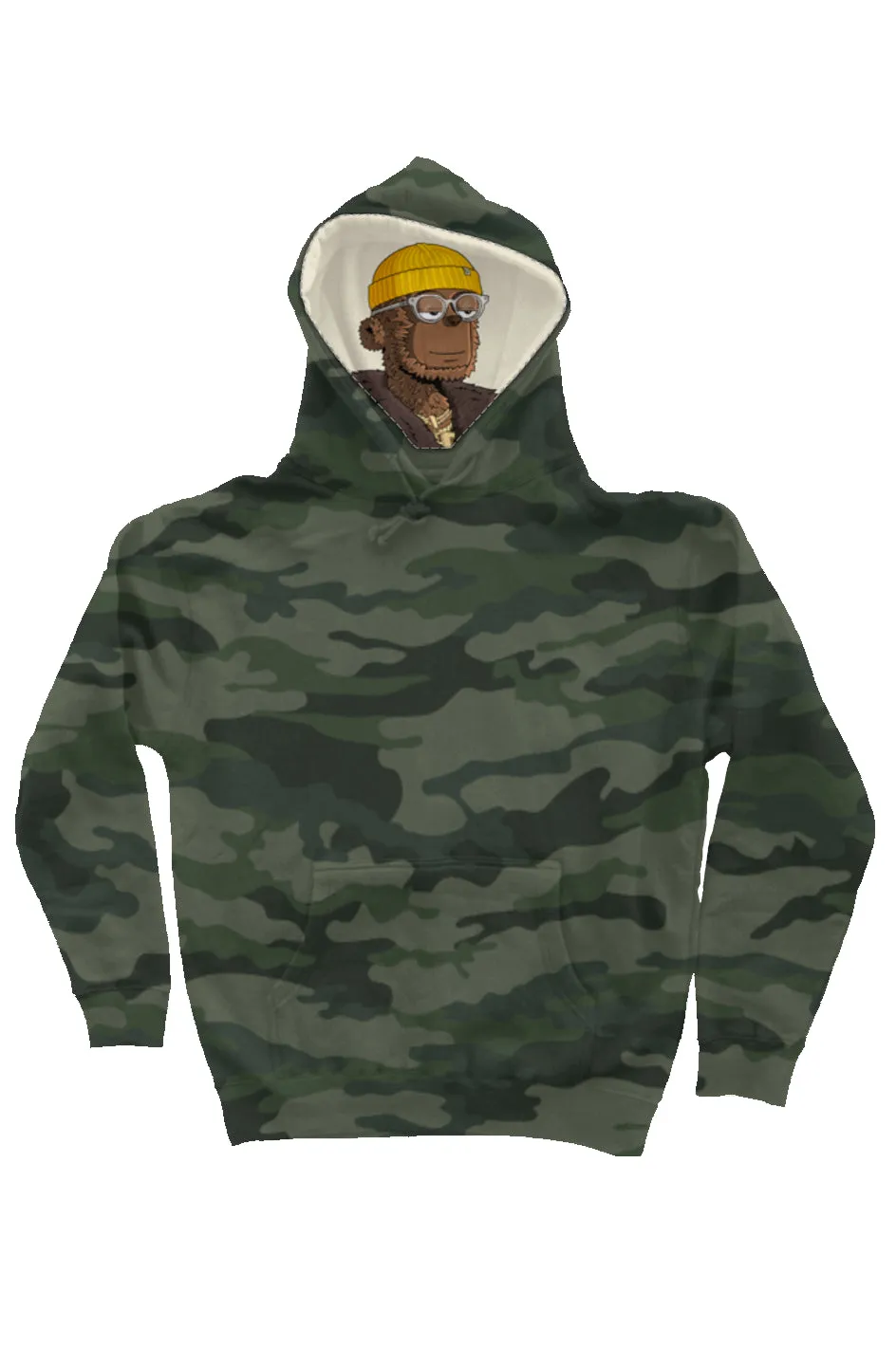 Camo Independent Heavyweight Hoodie feat y00t #526 liner hoodie