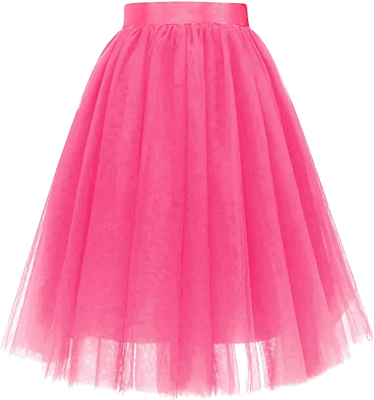 Carnevale New Women Tulle Skirts Knee Length Long Adult Tutu Layered Short Prom Party Midi Skirt Mini Skirt