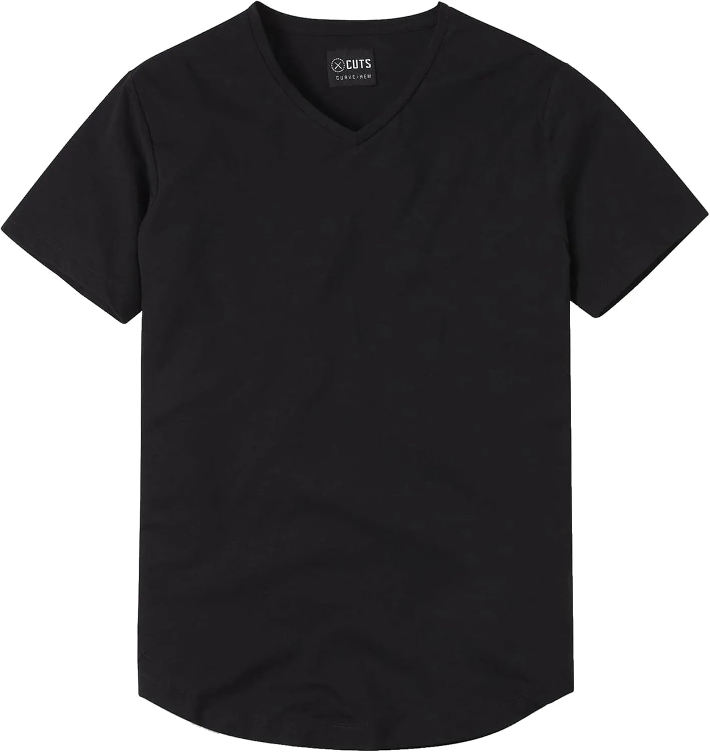 Clothing Men's Premium AO V-Neck Casual Short Sleeve T-Shirt | Classic Curve Hem | PYCA Pro Soft Fabric