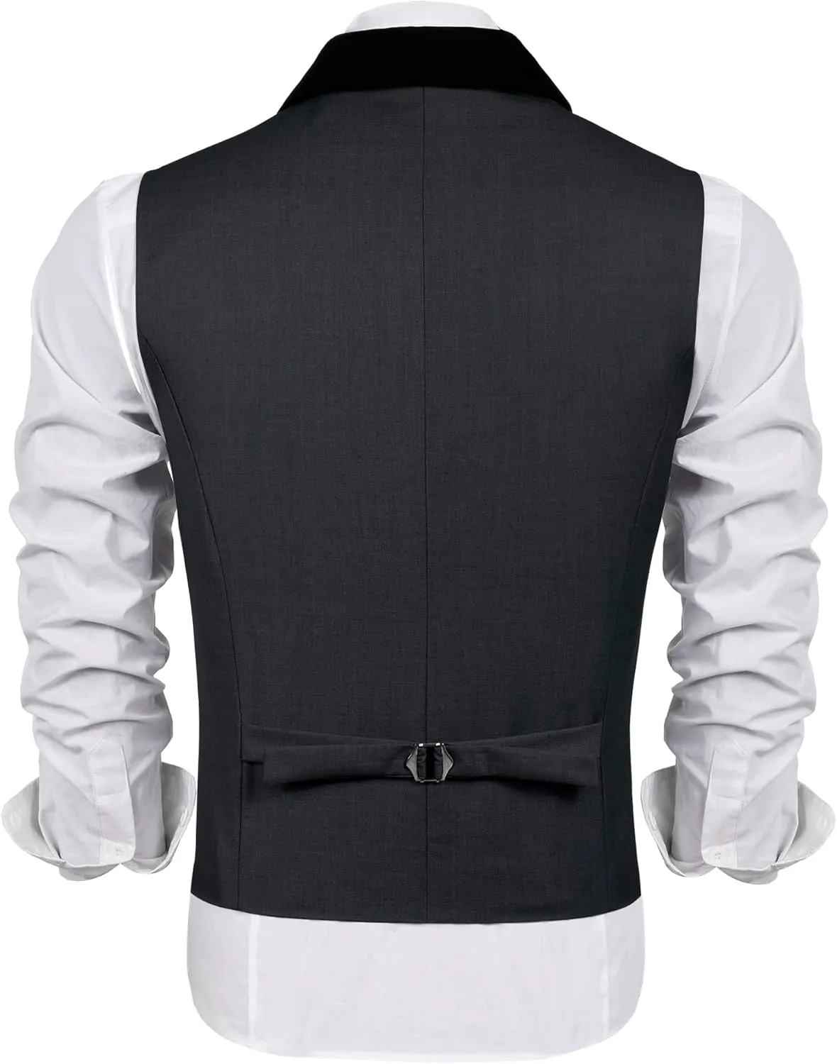 COOFANDY Men's Suit Vest Slim Fit Formal Business Dress Vest Casual Wedding Waistcoat