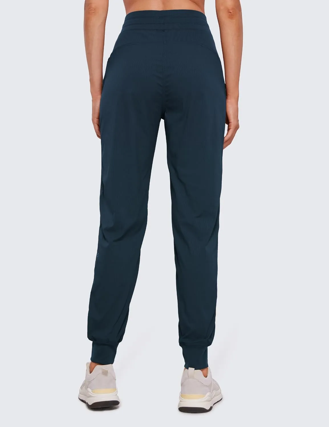 CRZ YOGA Lightweight Workout Joggers for Women, High Waisted Outdoor Running Casual Track Pants with Pockets