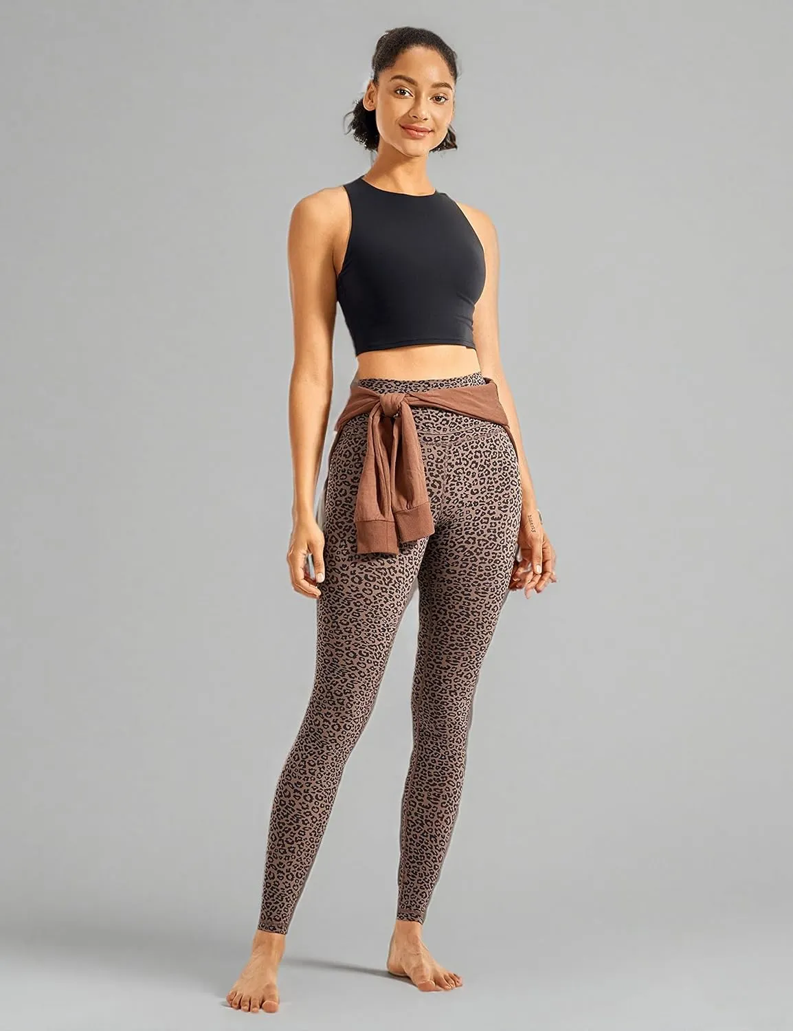 CRZ YOGA Women's Naked Feeling I Workout Leggings 28 Inches - High Waisted Full-Length Yoga Pants