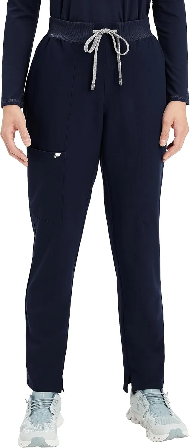 Fabletics Women's Performance Scrub Pant - MotionTech, 4-Way Stretch, Pocket-Packed, Wrinkle-Resist, Semi-Slim Fit