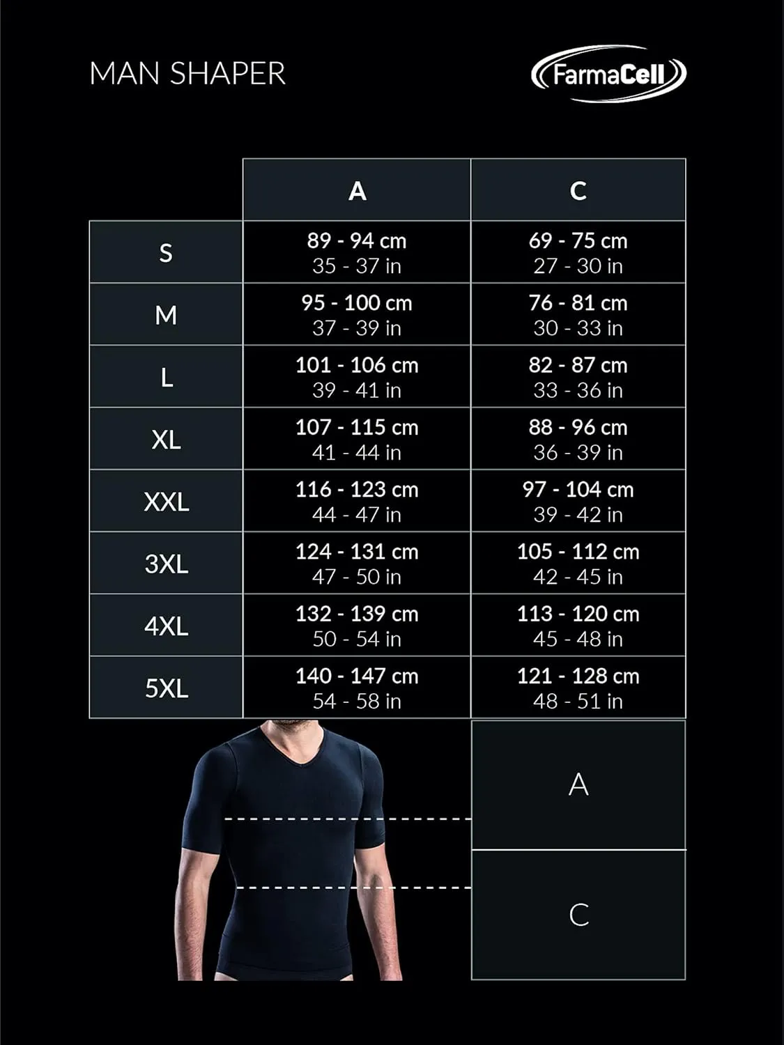 Farmacell Tank Tops Men Made in Italy - Vest Shapewear Tummy Control - Body Shaping - Compression Tank Top Men Slimming - 417