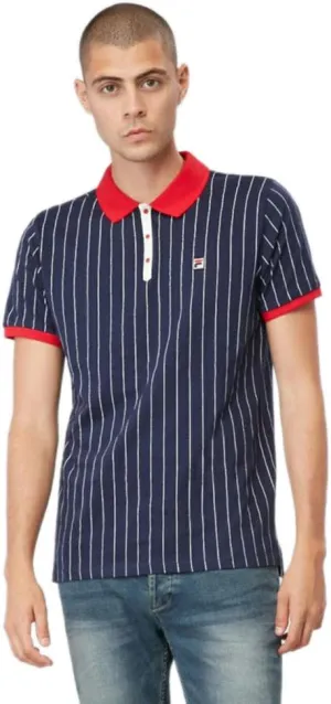 Fila Men's Bb1 Polo Peacoat/Chinese Red/Gardenia 3XL