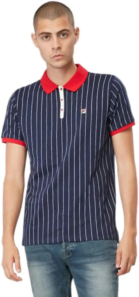 Fila Men's Bb1 Polo Peacoat/Chinese Red/Gardenia 3XL
