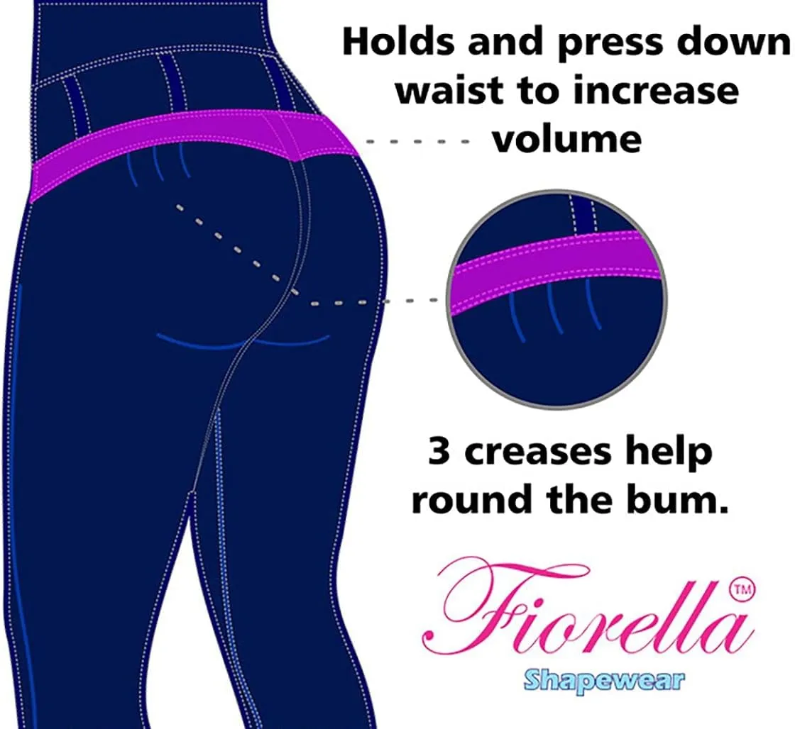 Fiorella Shapewear Butt Lifter Women Bootcut Jeans High Rise Waist Push Up Levanta Cola Pantalones Colombianos 515DB