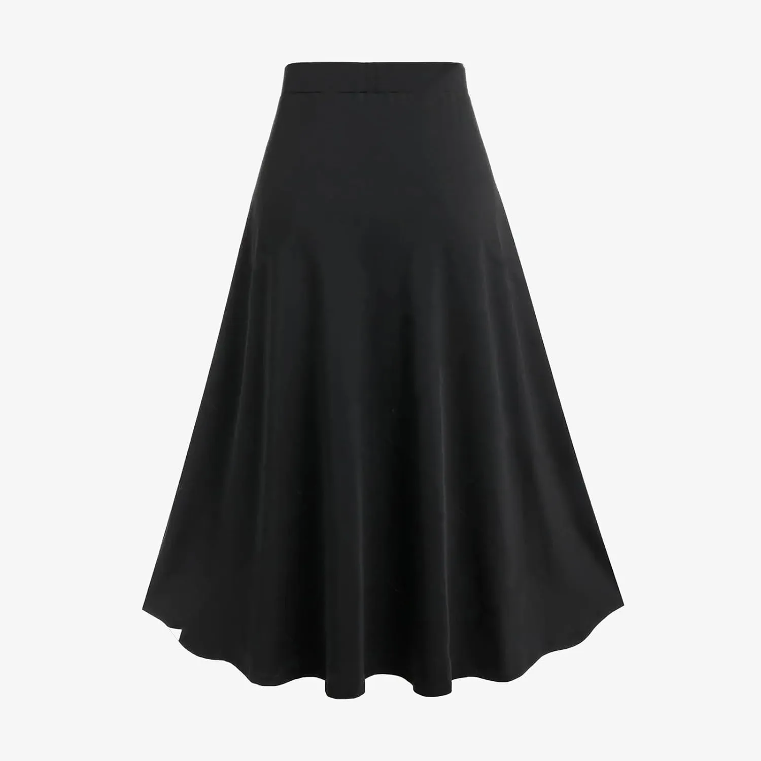 Firzero Gothic Skirt for Women Steampunk Gothic Skirt High Slit Pleated Long Maxi Skirts High Waist Punk Goth Skirts