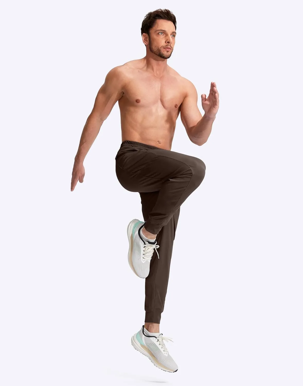 G Gradual Men's Joggers Pants with Zipper Pockets Stretch Athletic Sweatpants for Men Workout Jogging Running