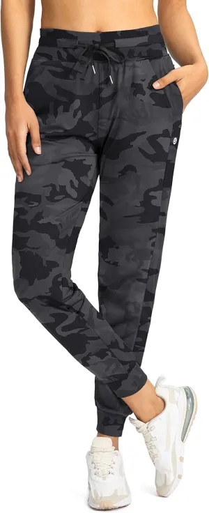 G Gradual Women's Joggers Pants with Zipper Pockets High Waisted Athletic Tapered Sweatpants for Women Workout Lounge
