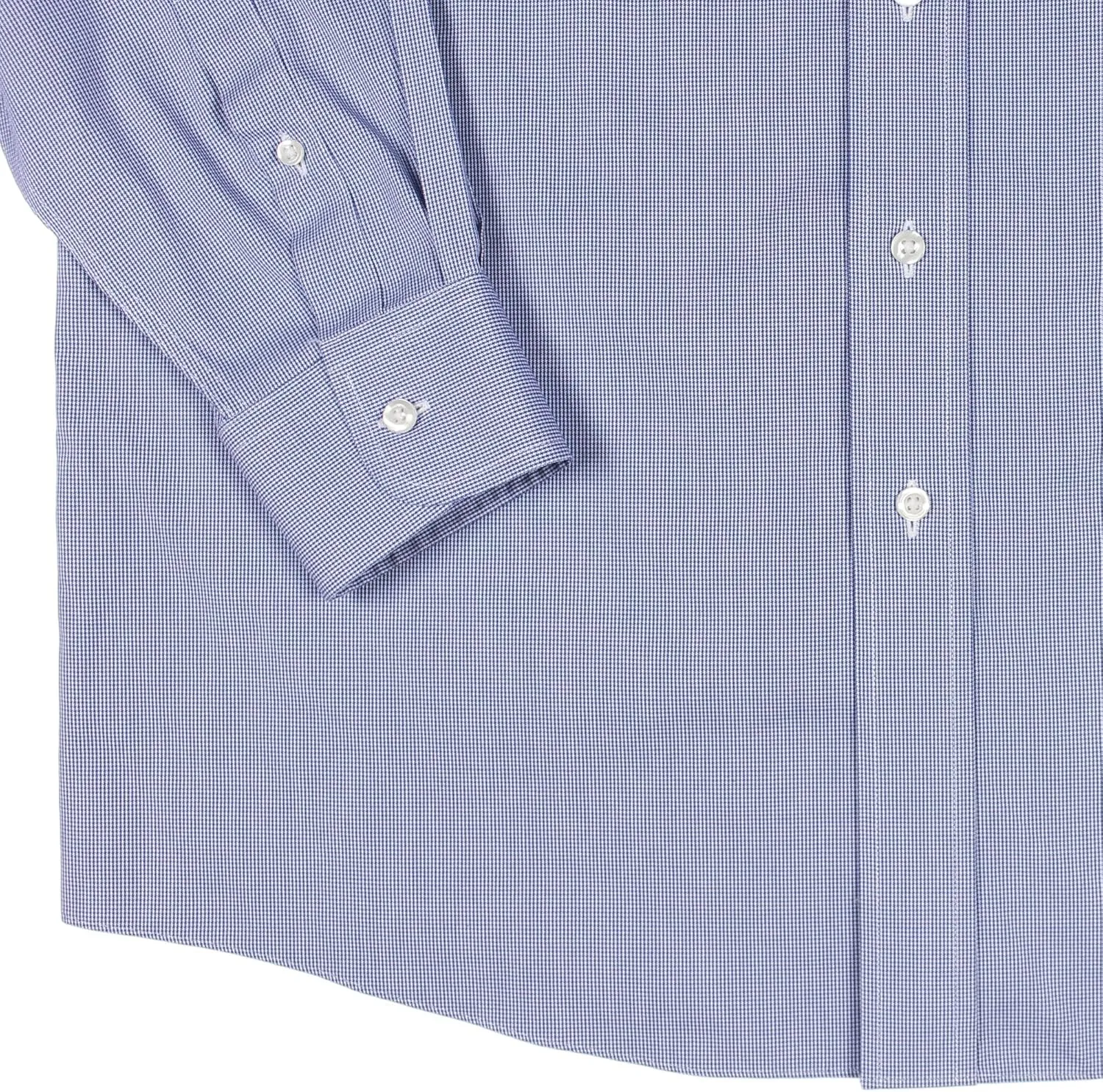 Gold Label Men's Big and Tall Point Collar Dress Shirt Long Sleeve with Pocket, Non-Iron Wrinkle-Resistant