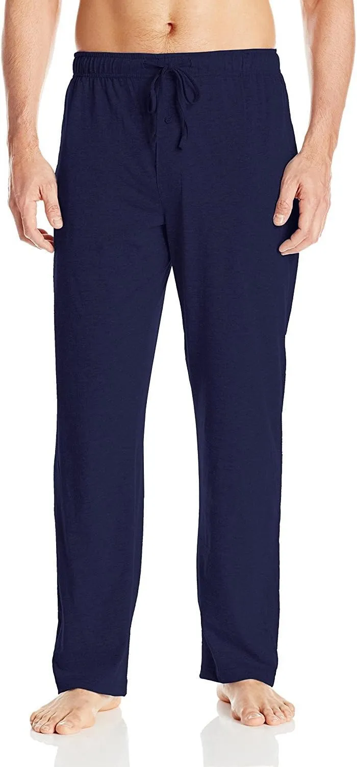 Hanes Men's Adult X-Temp Short Sleeve Cotton Raglan Shirt and Pants Pajamas Pjs Sleepwear Lounge Set