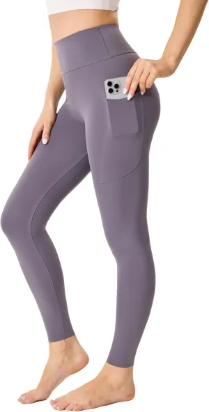 High Waisted Leggings for Women Butt Lifting Seamless Athletic Leggings with Pockets Tummy Control Workout Yoga Pants