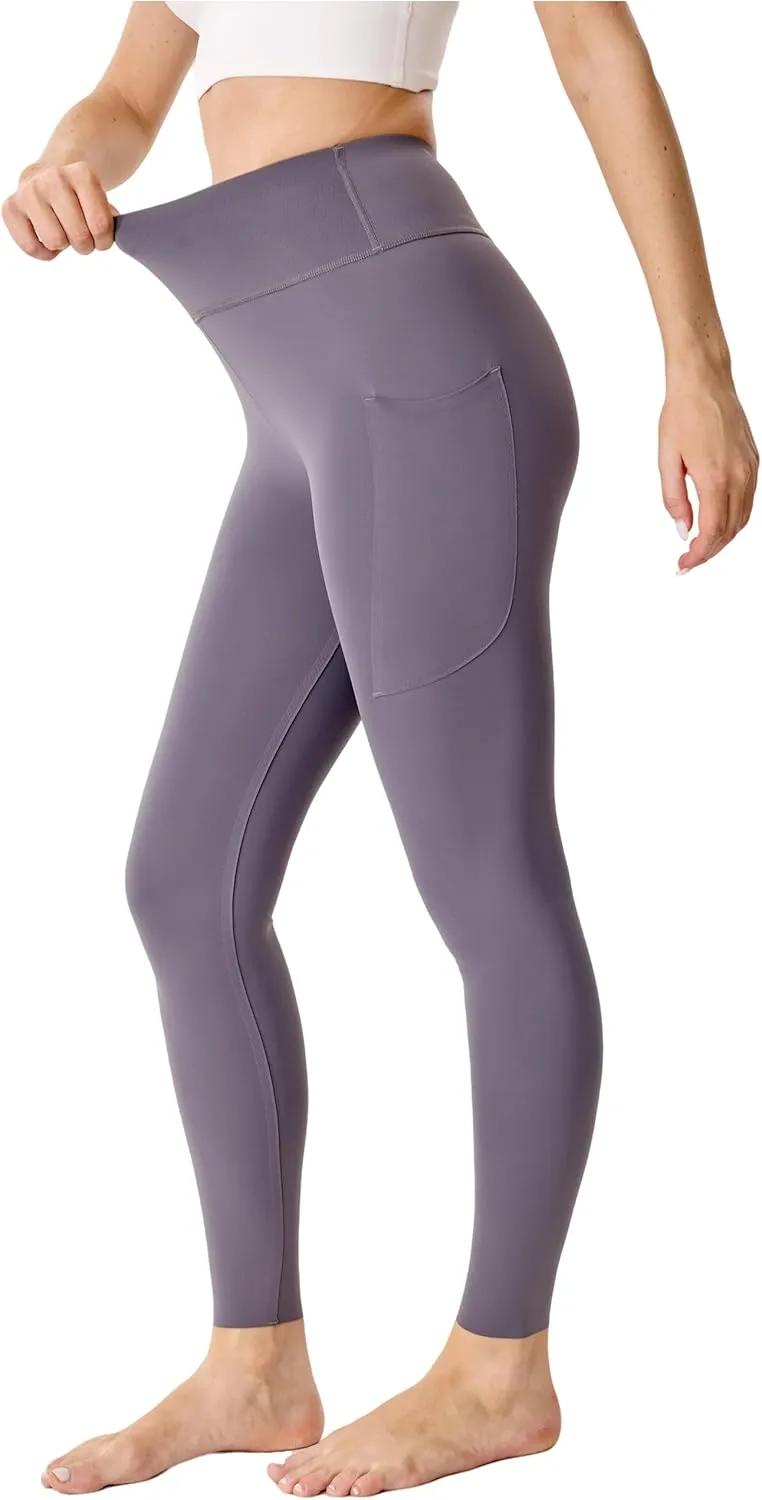 High Waisted Leggings for Women Butt Lifting Seamless Athletic Leggings with Pockets Tummy Control Workout Yoga Pants