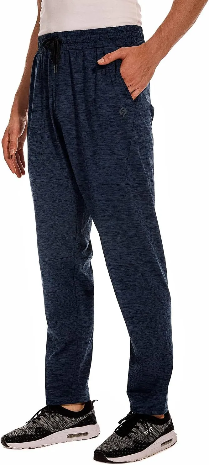 HODOSPORTS 32"/34"/36"/38"/40" Inseam Tall Mens Sweatpants Zipper Pocket Extra Tall Joggers Workout Pants