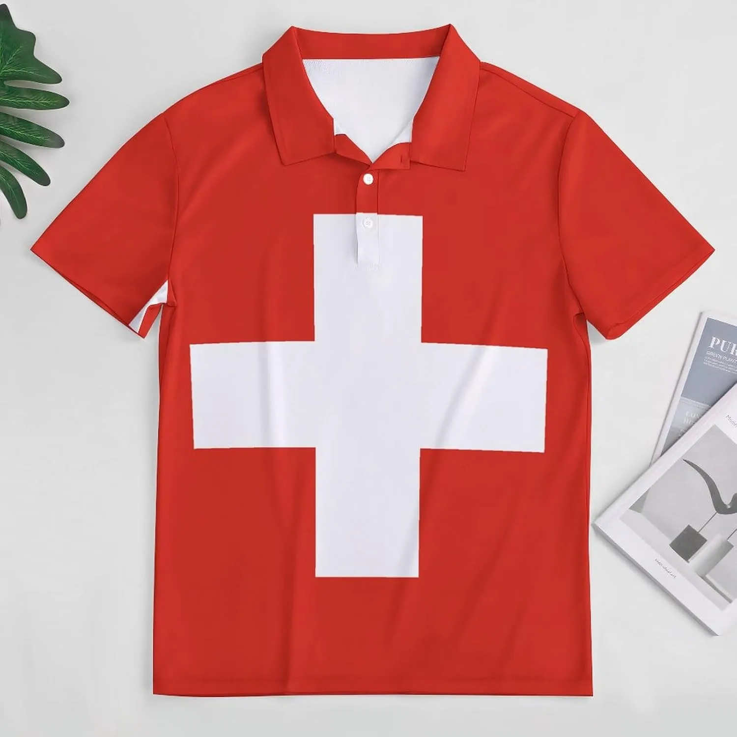 Iceland Flag Polo-Shirts for Women,V-Neck Soft Tops for Women,Summer Collar Tops Short Sleeve Work Blouses