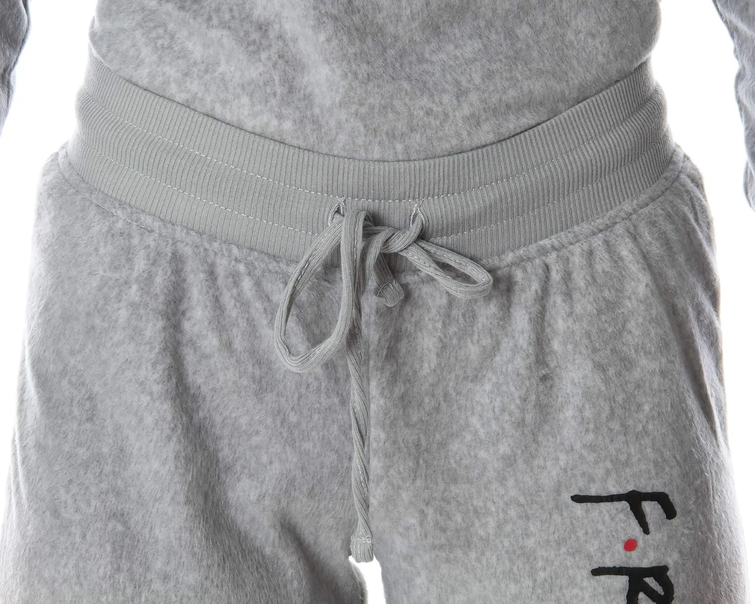 INTIMO Friends TV Show Logo Juniors' Comfy Long Sleeve Top And Pants 2 Piece Jogger Pajama Set