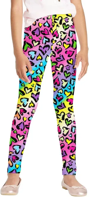 JESKIDS Girls Prints Leggings Casual Yoga Pants Tights Trousers for Kids in 4t to 13 Years