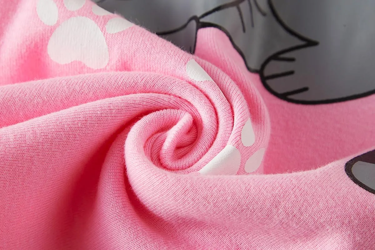 KikizYe Little Big Girls Pajamas Set Long Sleeve PJs 100% Cotton Pyjamas