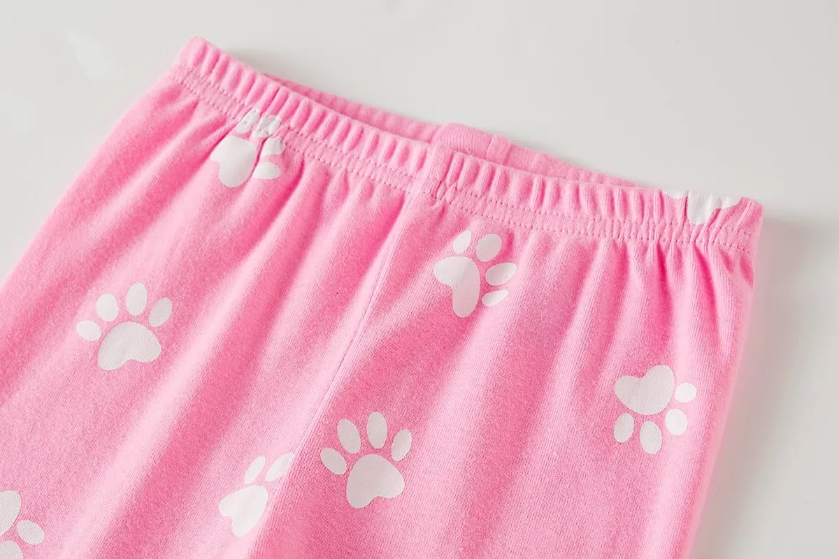 KikizYe Little Big Girls Pajamas Set Long Sleeve PJs 100% Cotton Pyjamas
