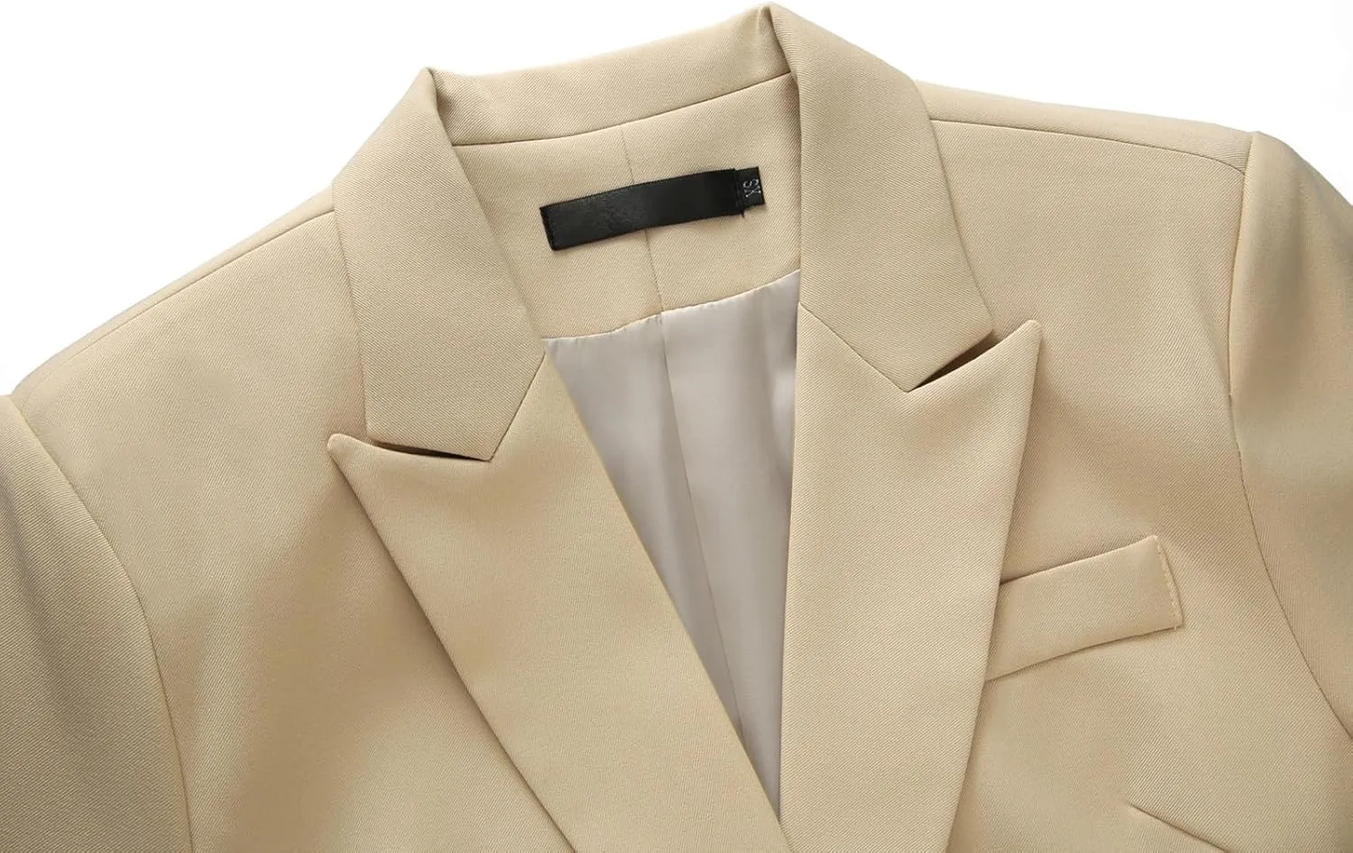 Lamgool Women Suit 2 Pieces Set One Button Lady's Business Formal Peak Lapel Blazer and Pants for Work