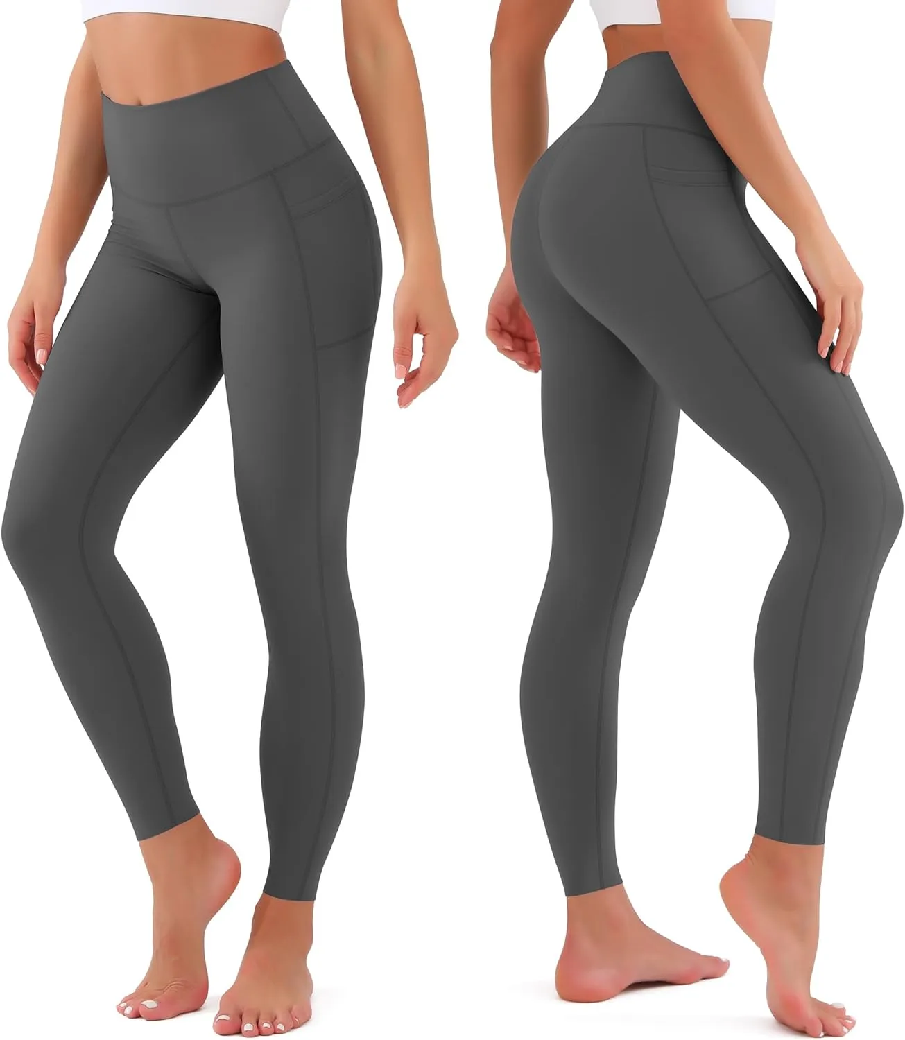 Leggings for Women Soft High Waisted Tummy Control No See Through Workout Yoga Pants for Athletic Plus Size