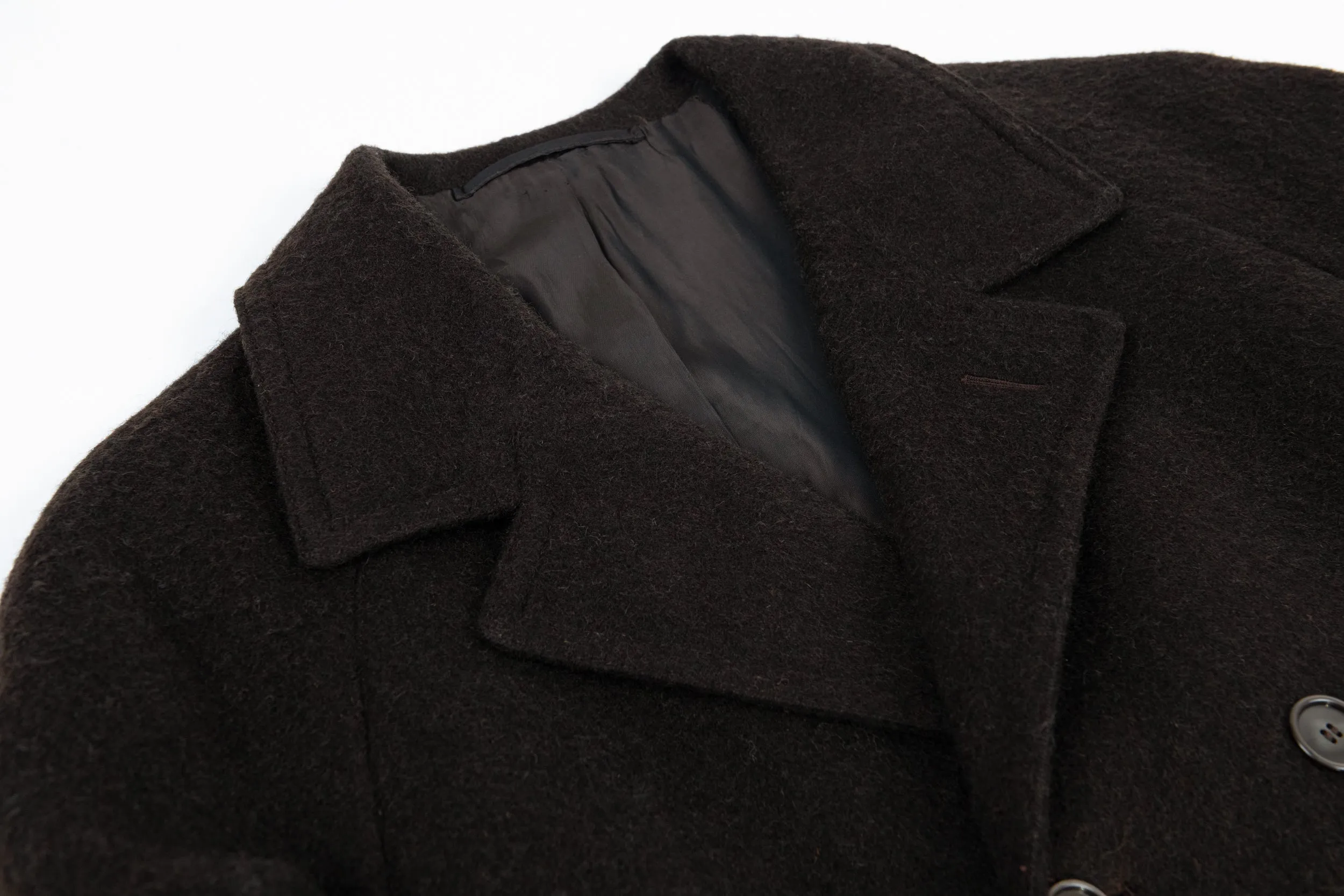 Mens Loden Wool Double Breasted Coat, US 40, EU 50