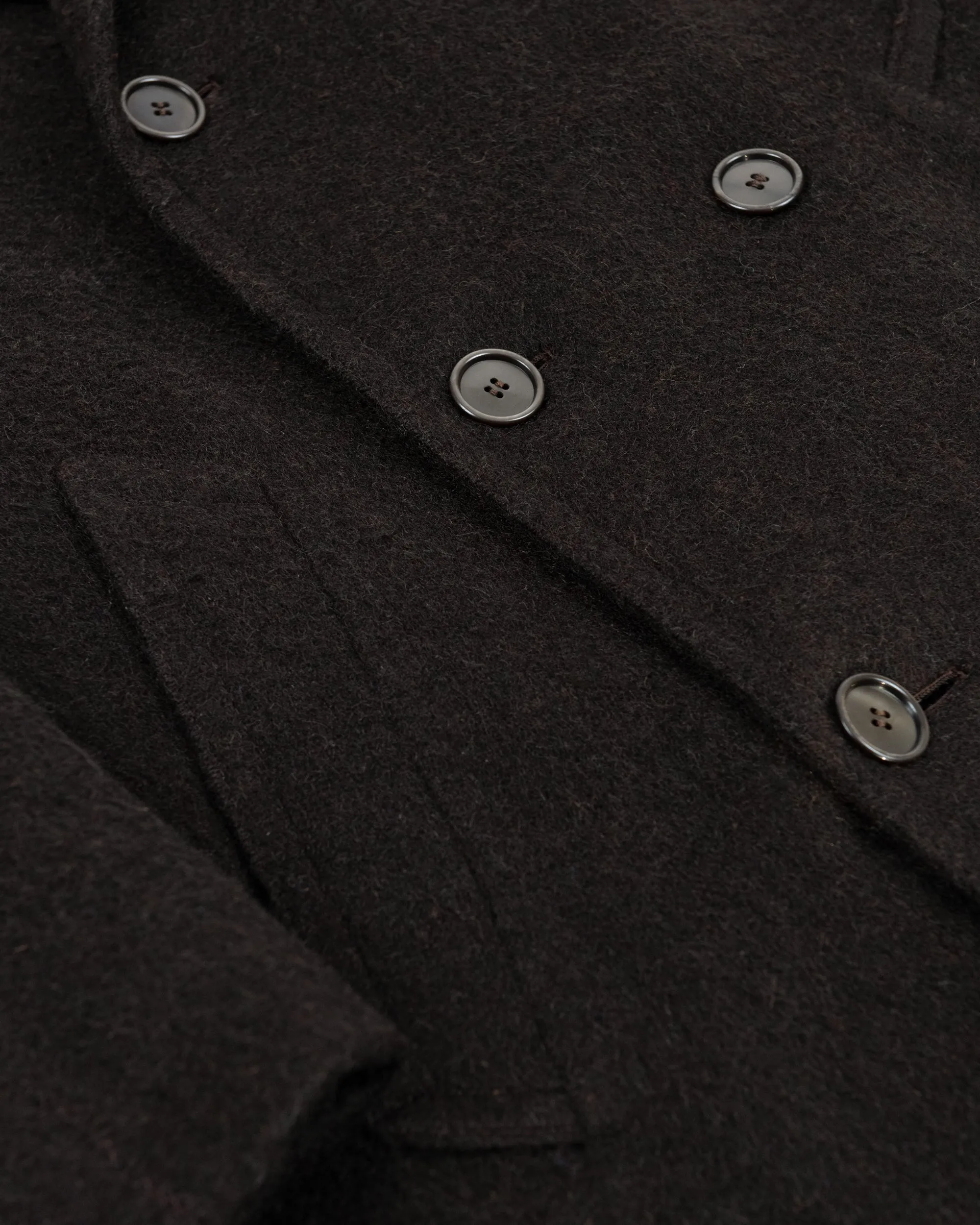 Mens Loden Wool Double Breasted Coat, US 40, EU 50