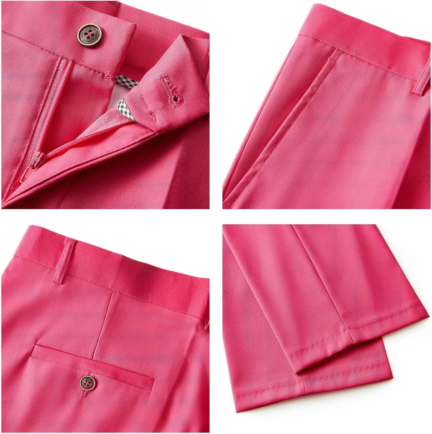 Men's Suits Slim Fit 2-Piece Notched Lapel 1 Button Formal Dress Suit Jacket Blazer Pants Set