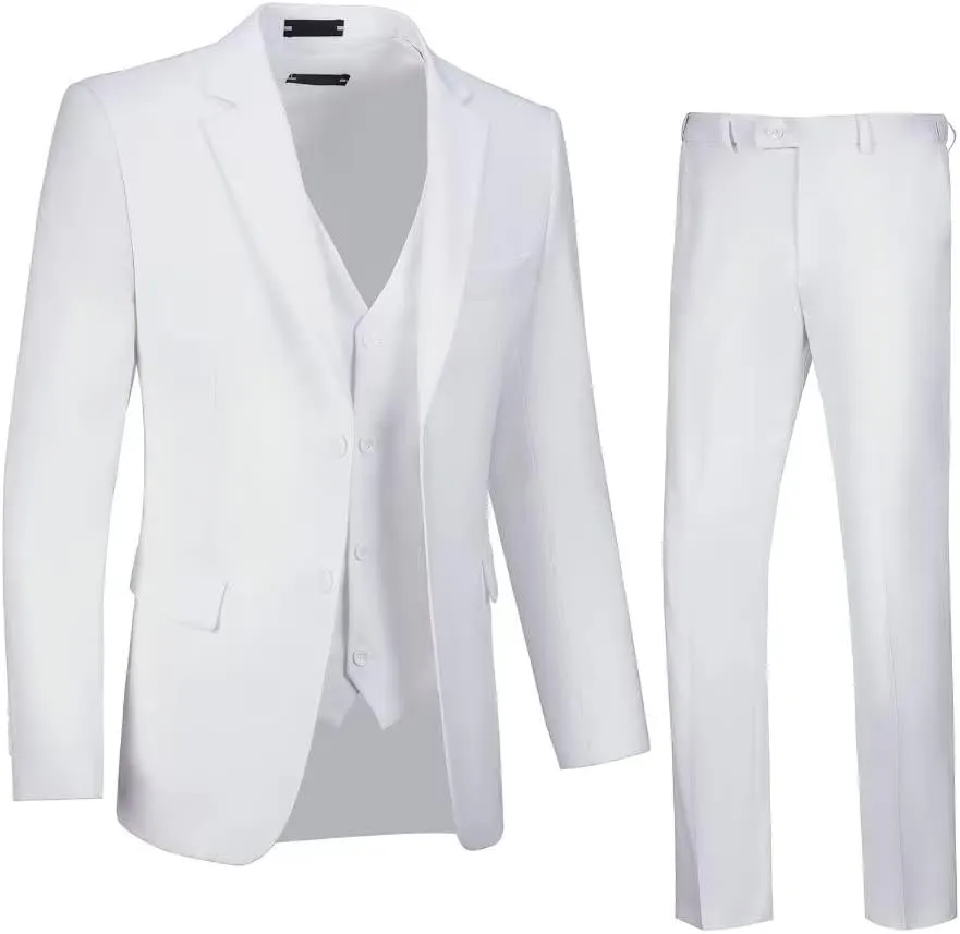 Men's Suits Tuxedo Suit Outfits for Men 3 Pieces Mens Wedding Business Formal Suit Set Jacket Vest Pants