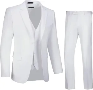 Men's Suits Tuxedo Suit Outfits for Men 3 Pieces Mens Wedding Business Formal Suit Set Jacket Vest Pants