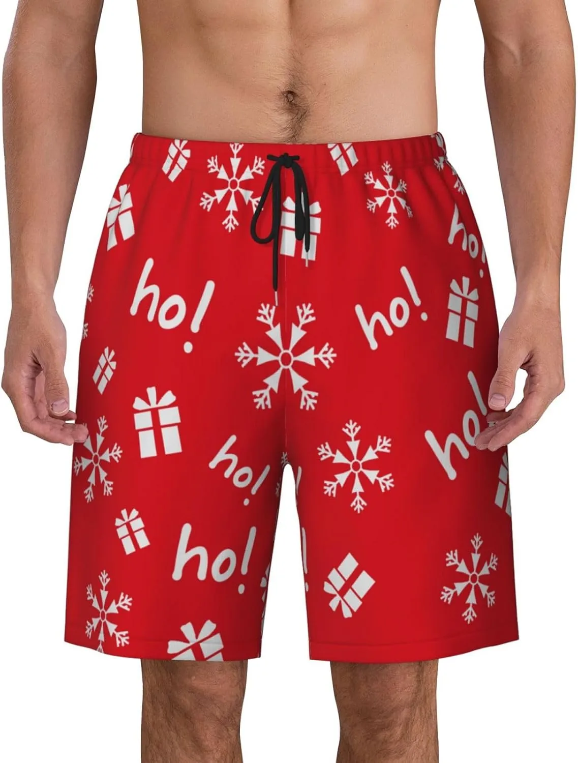 Mens Swim Trunks with Mesh Lining,Quick Dry Swimsuit Board Shorts Beach Pants Swimwear Bathing Suits