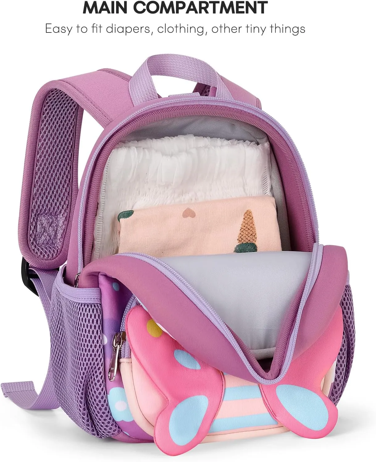 mibasies Backpack Leash for Toddlers 1-3: Baby Backpack with Leash for Boys Girls - Butterfly Backpack - 9inch Mini