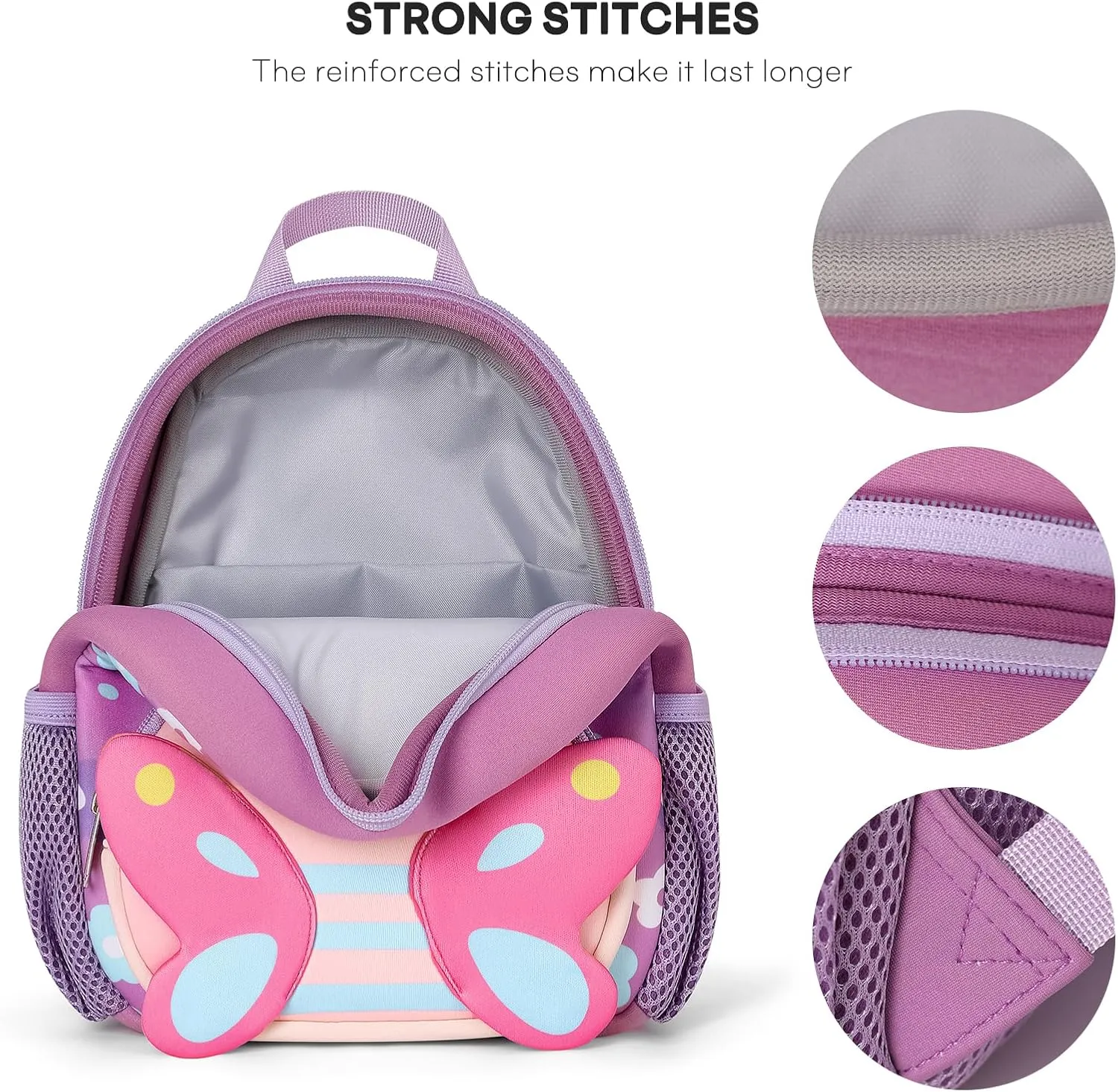 mibasies Backpack Leash for Toddlers 1-3: Baby Backpack with Leash for Boys Girls - Butterfly Backpack - 9inch Mini