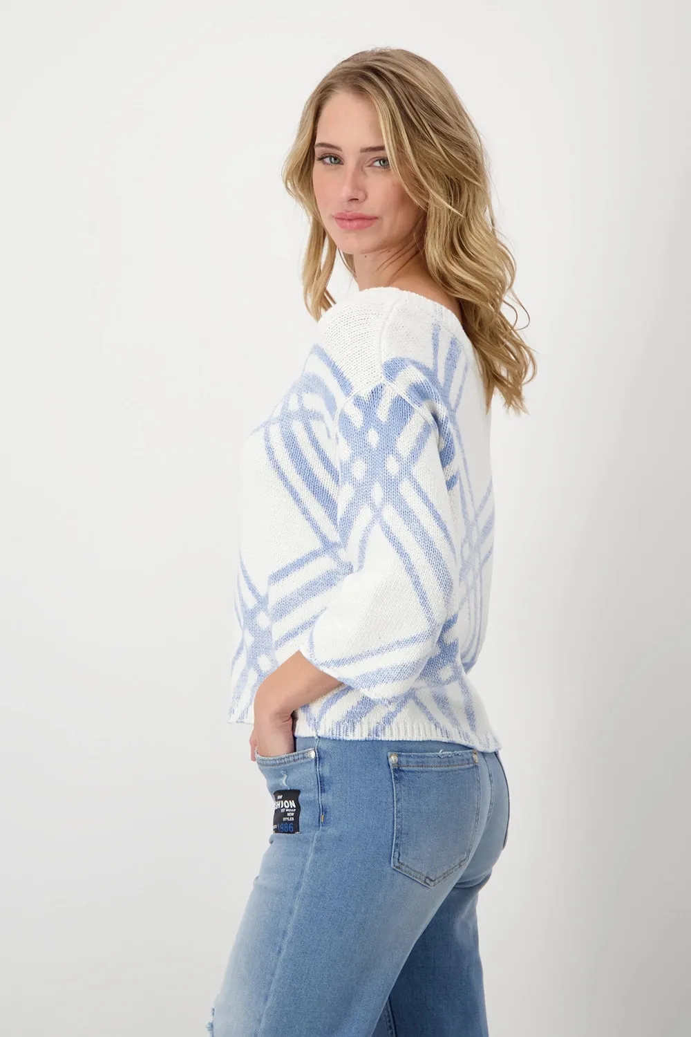 Monari Boat Neck Pullover 408418