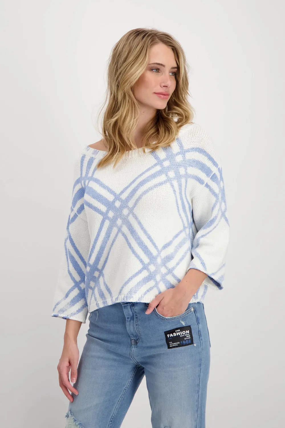 Monari Boat Neck Pullover 408418