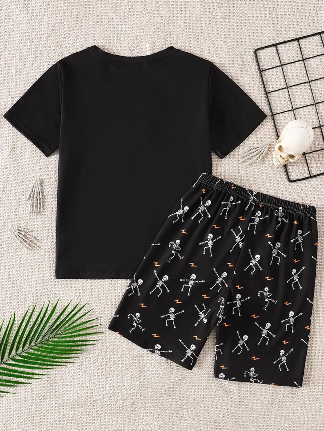 MyFav Boys Pajamas Sets Glow in Dark Skull Sleepwear Kids